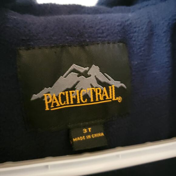 Kids 3T Blue Pacific Trail Puffer Jacket - Picture 3 of 6